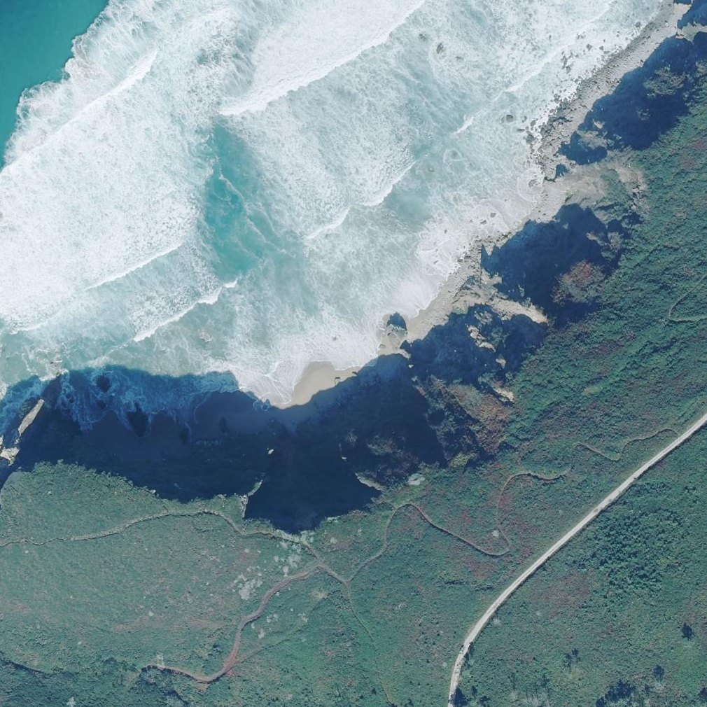 Aerial map of Praia do Casal