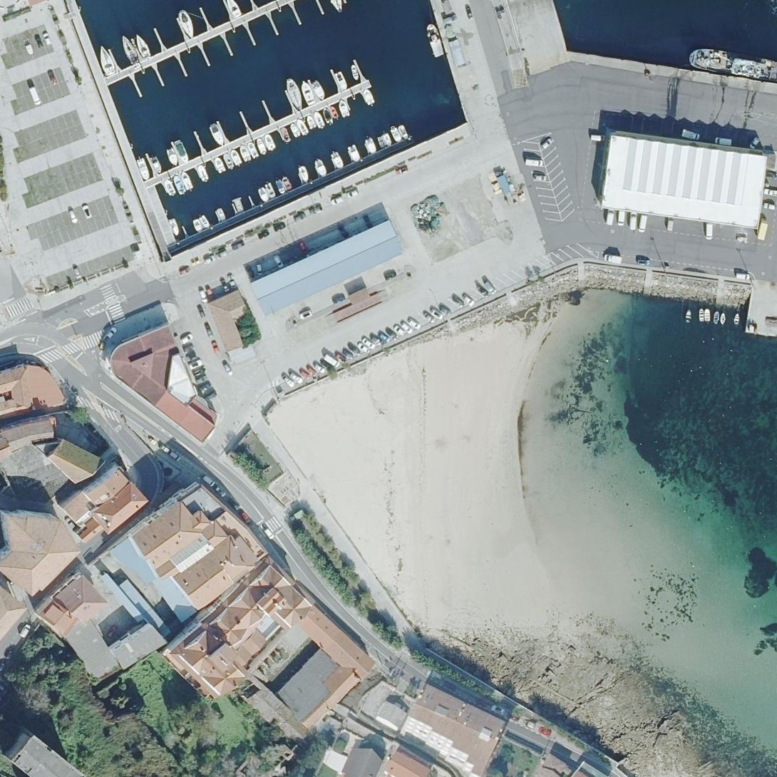 Aerial map of Praia do Castelo
