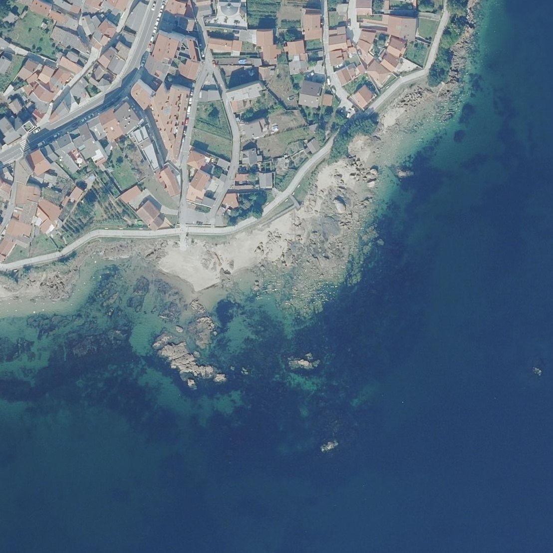 Aerial map of Praia do Costadal