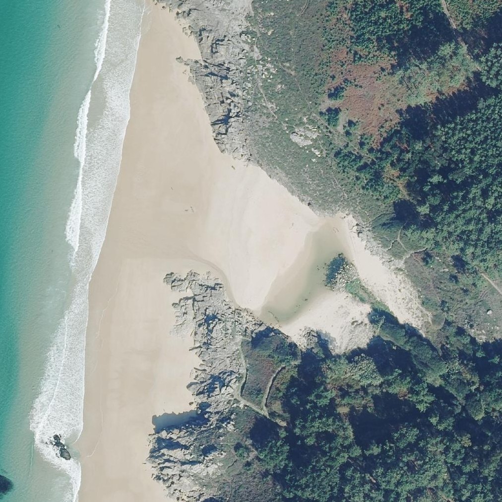 Aerial map of Praia do Dique