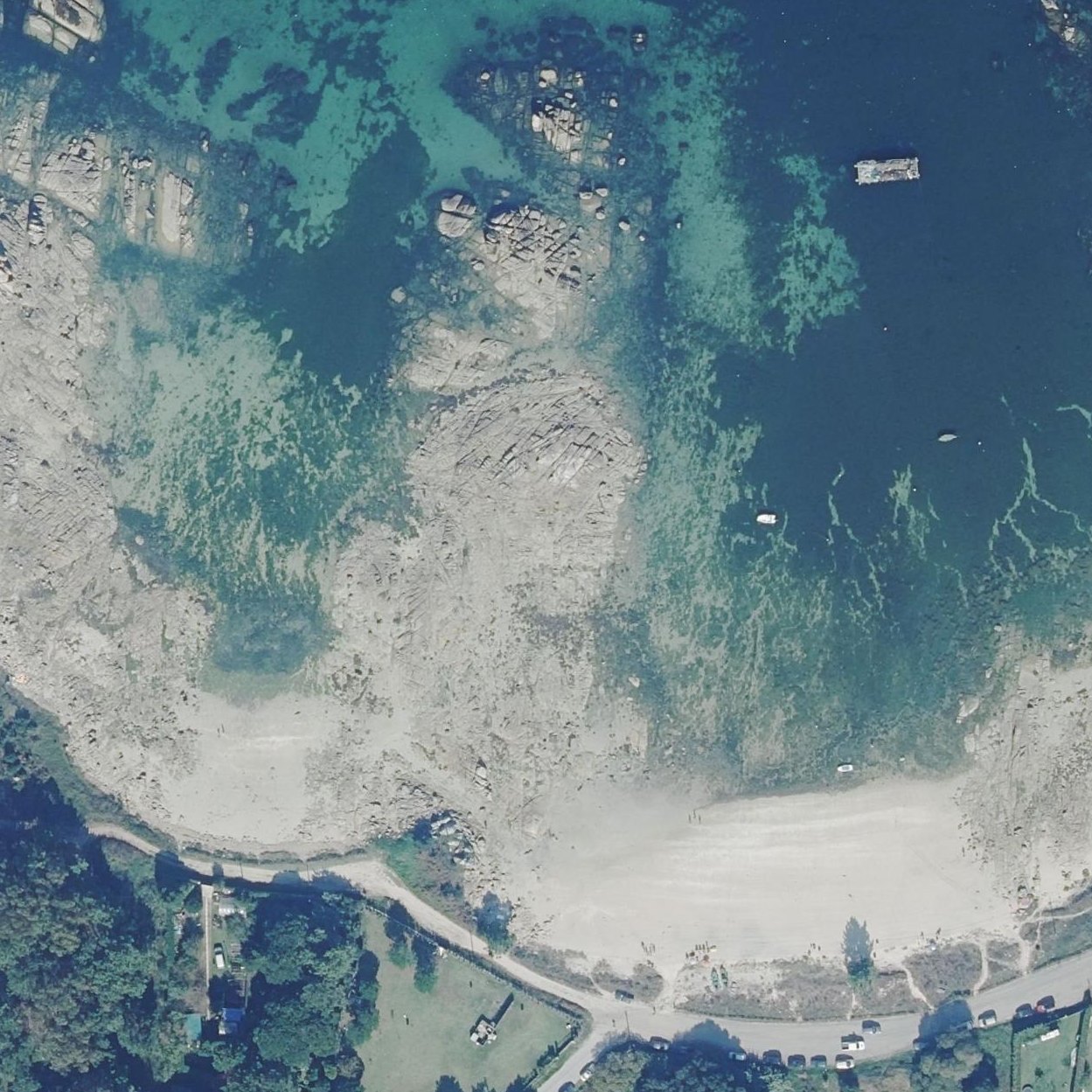 Aerial map of Praia do Espiñeiro