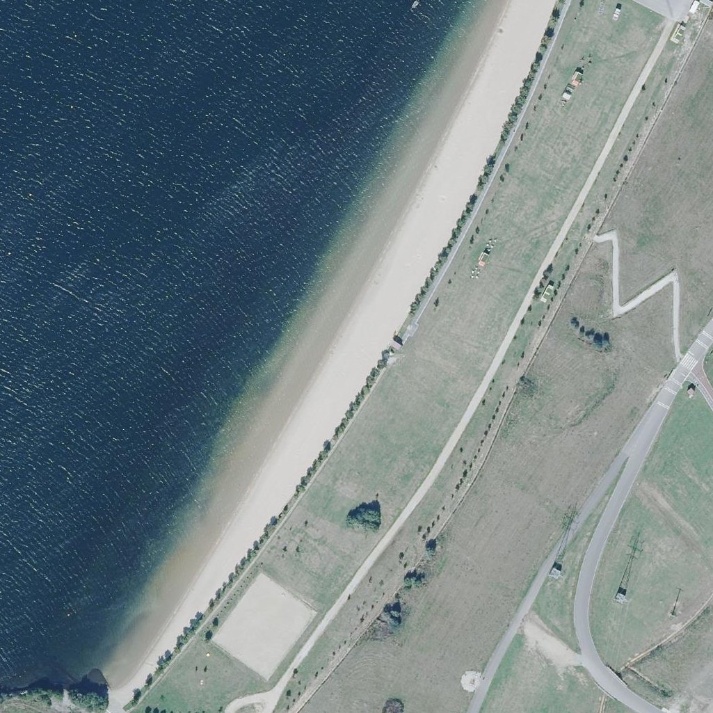 Aerial map of Praia do Lago