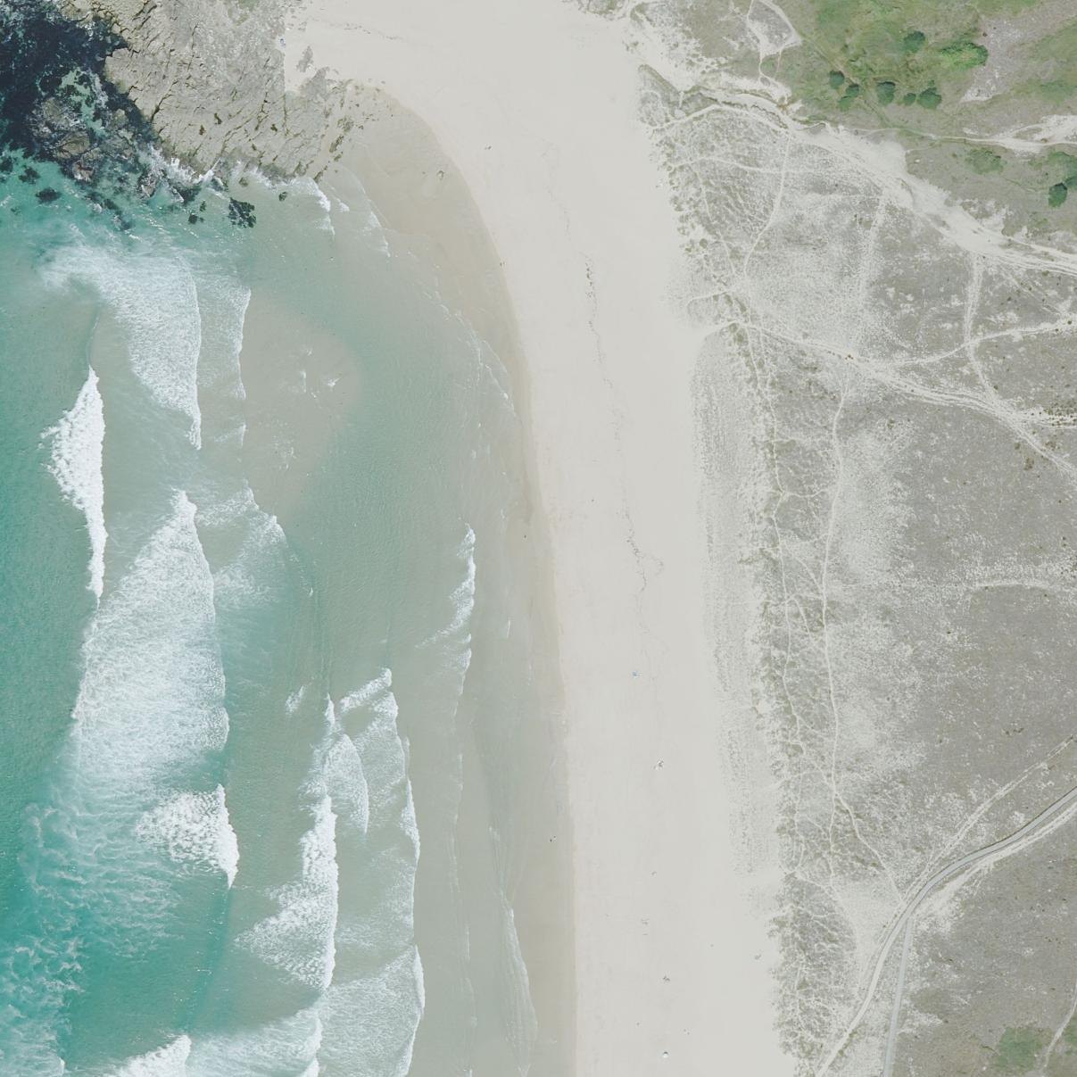 Aerial map of Praia do Mar de Fóra