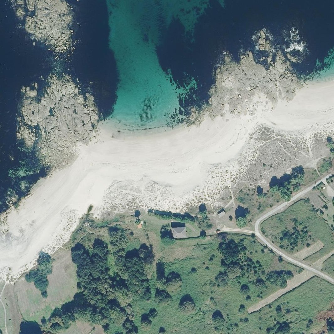 Aerial map of Praia do Mar de Lira