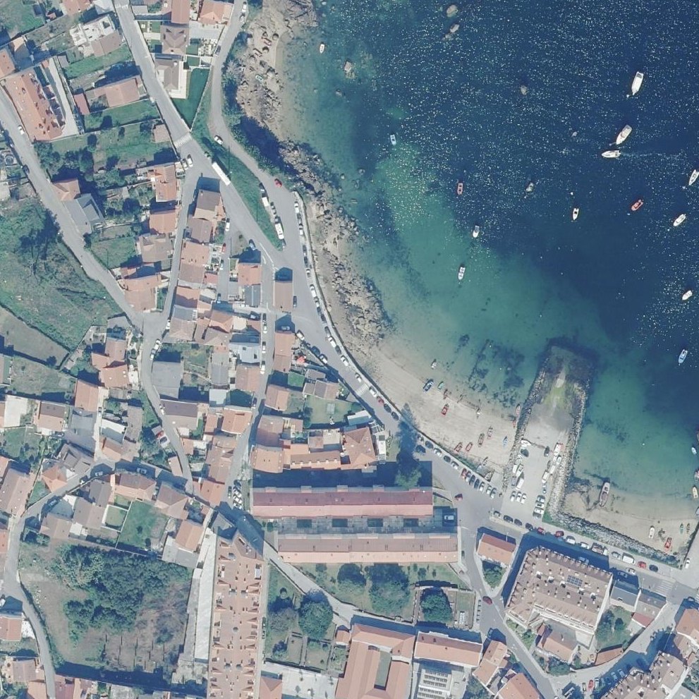 Aerial map of Praia do Nabal