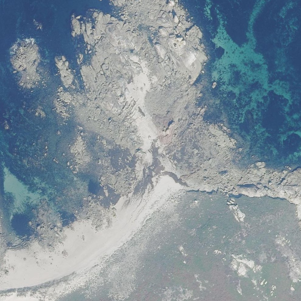 Aerial map of Praia do Norte
