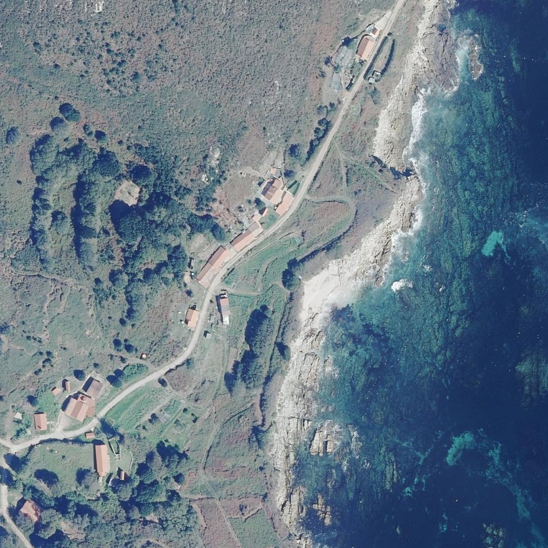 Aerial map of Praia do Pereiro
