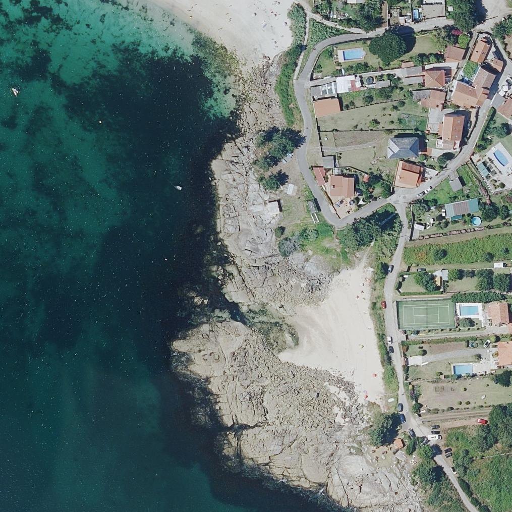 Aerial map of Praia do Porto