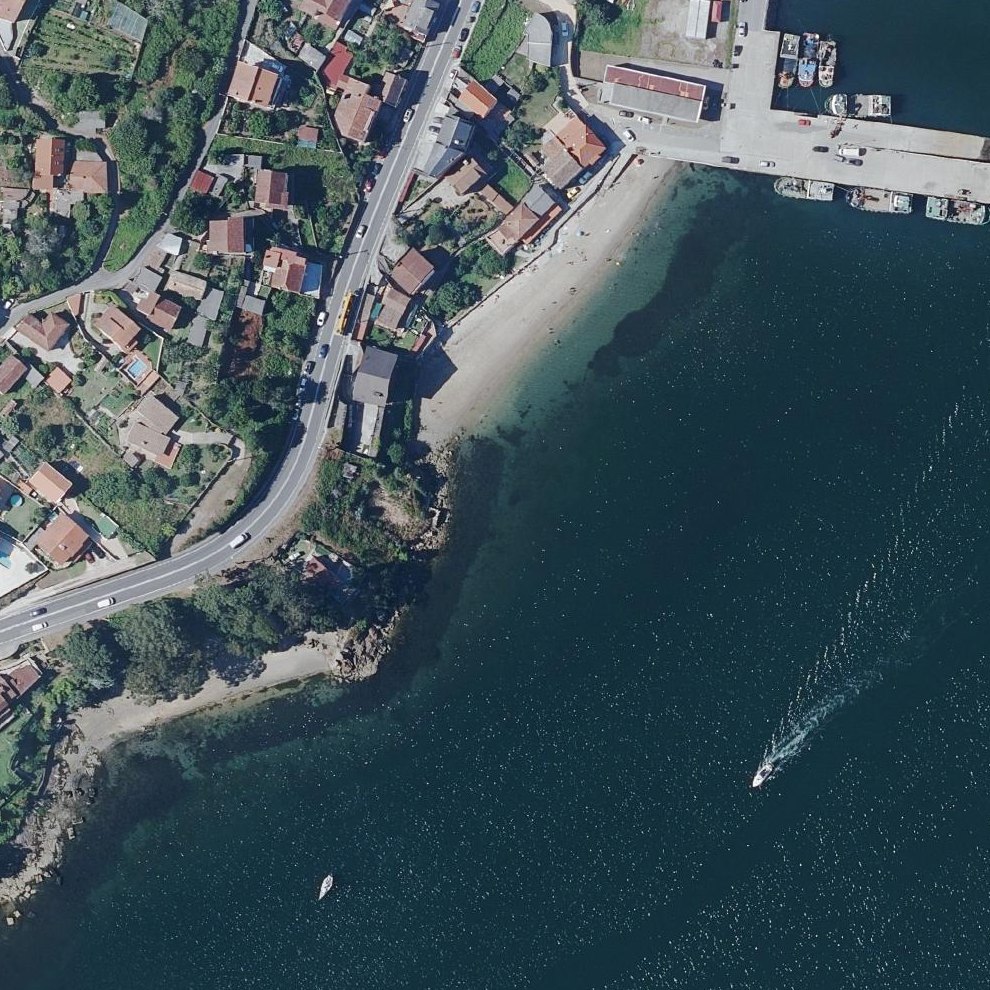 Aerial map of Praia do Porto