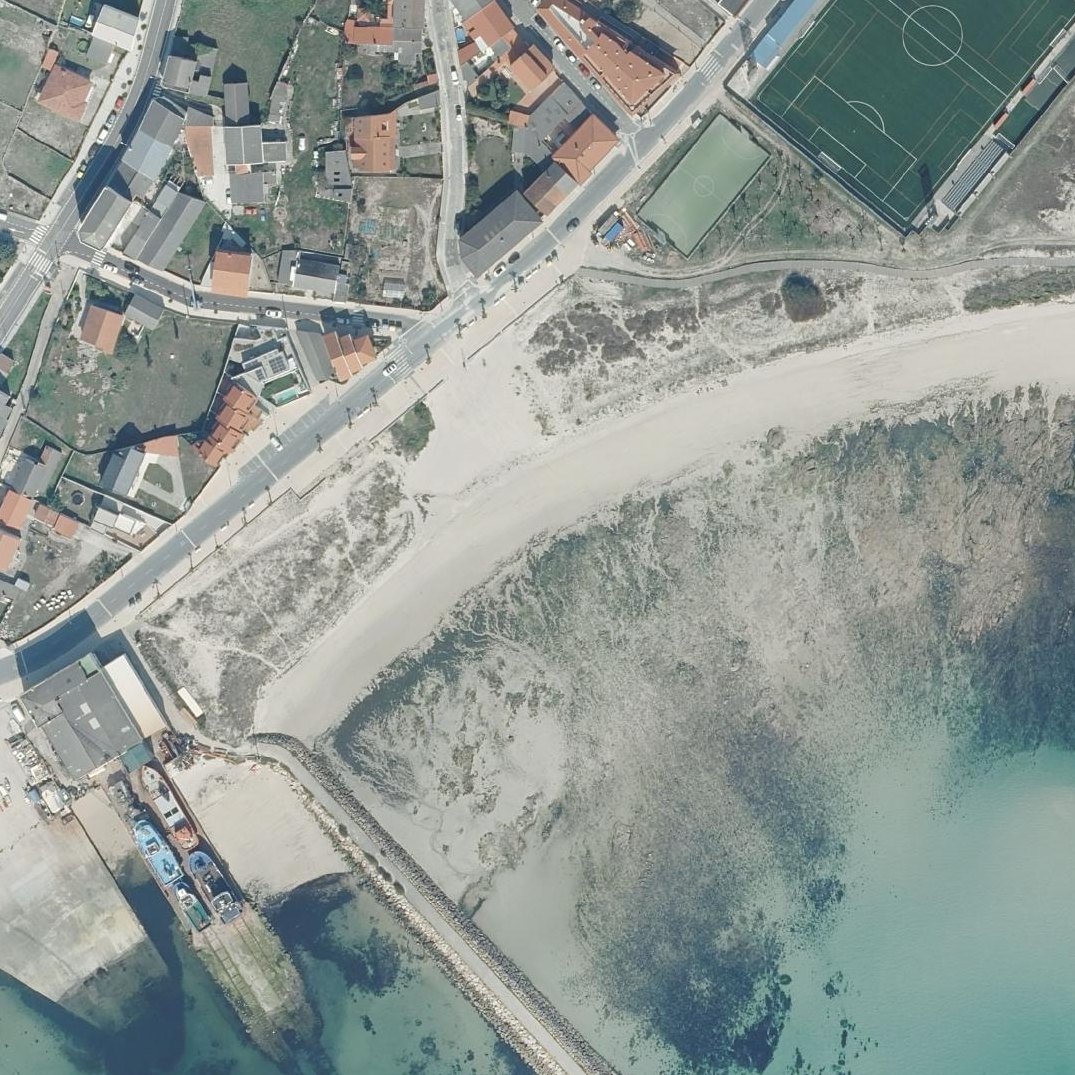 Aerial map of Praia do Robalo