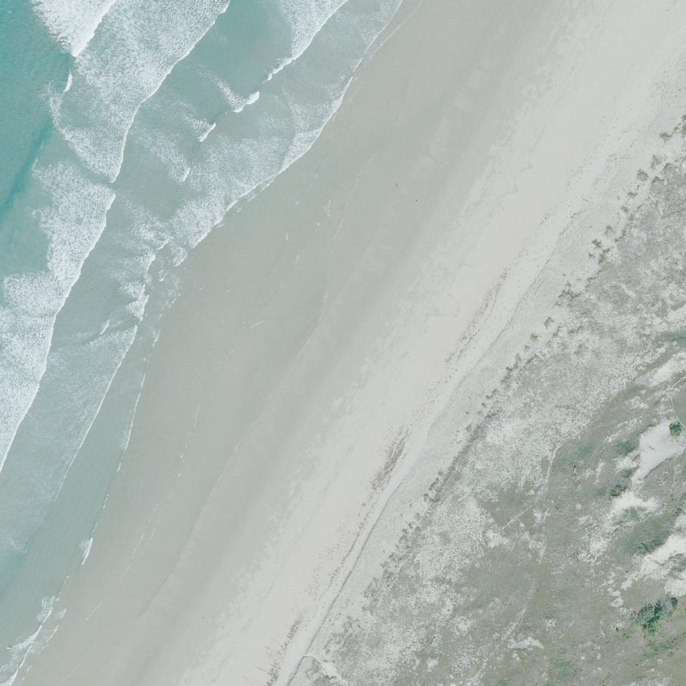 Aerial map of Praia do Rostro
