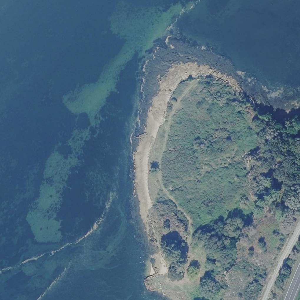 Aerial map of Praia do Salgueiral