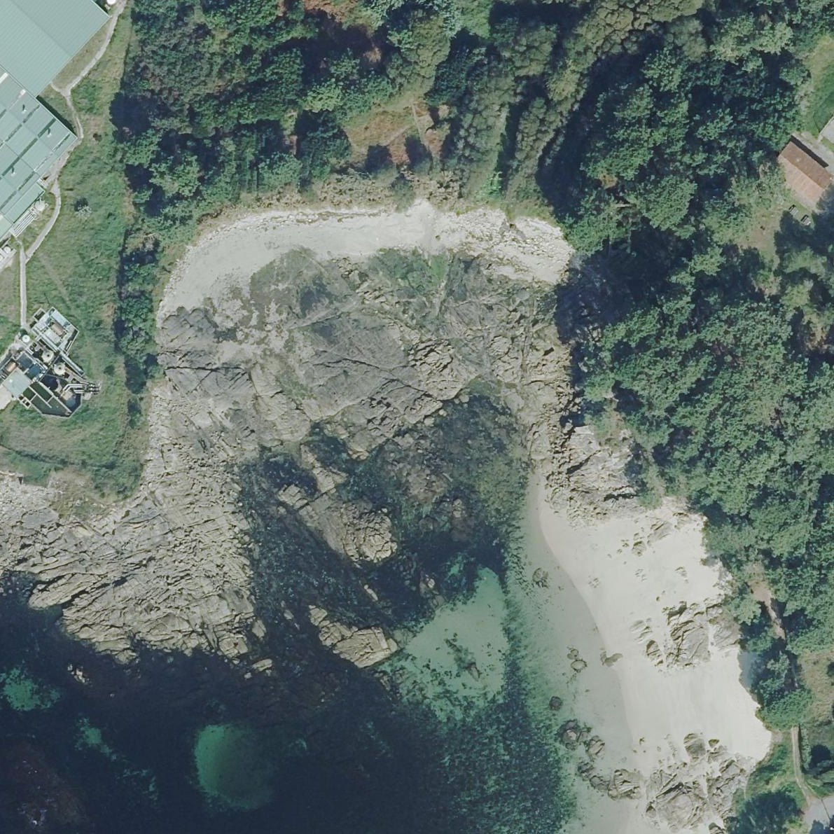 Aerial map of Praia do Seixal