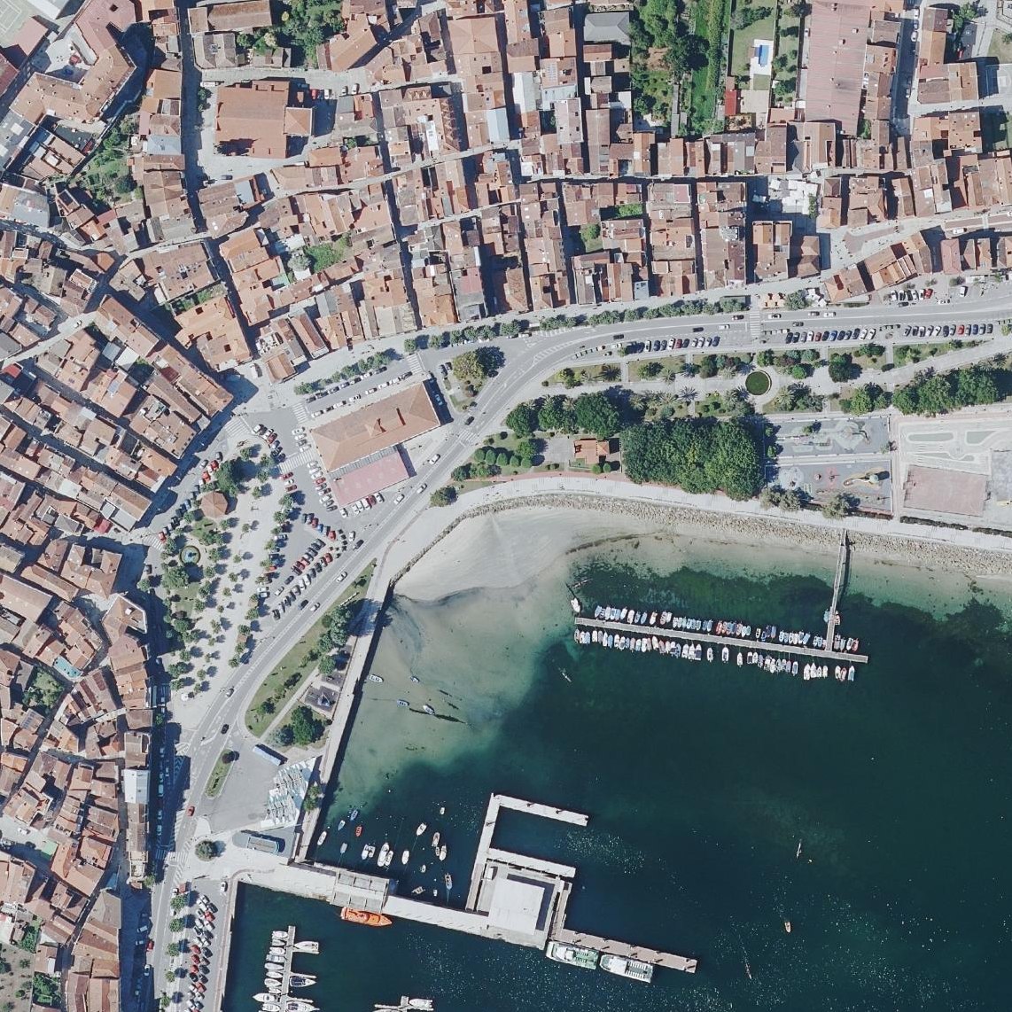 Aerial map of Praia do Sinal