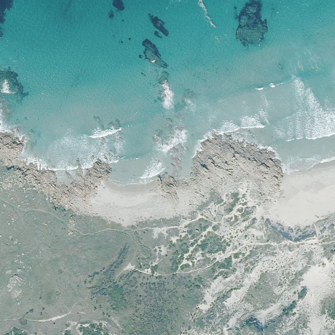 Aerial map of Praia do Trece