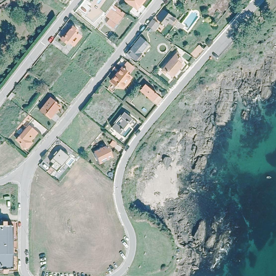 Aerial map of Praia do Xunqueiro
