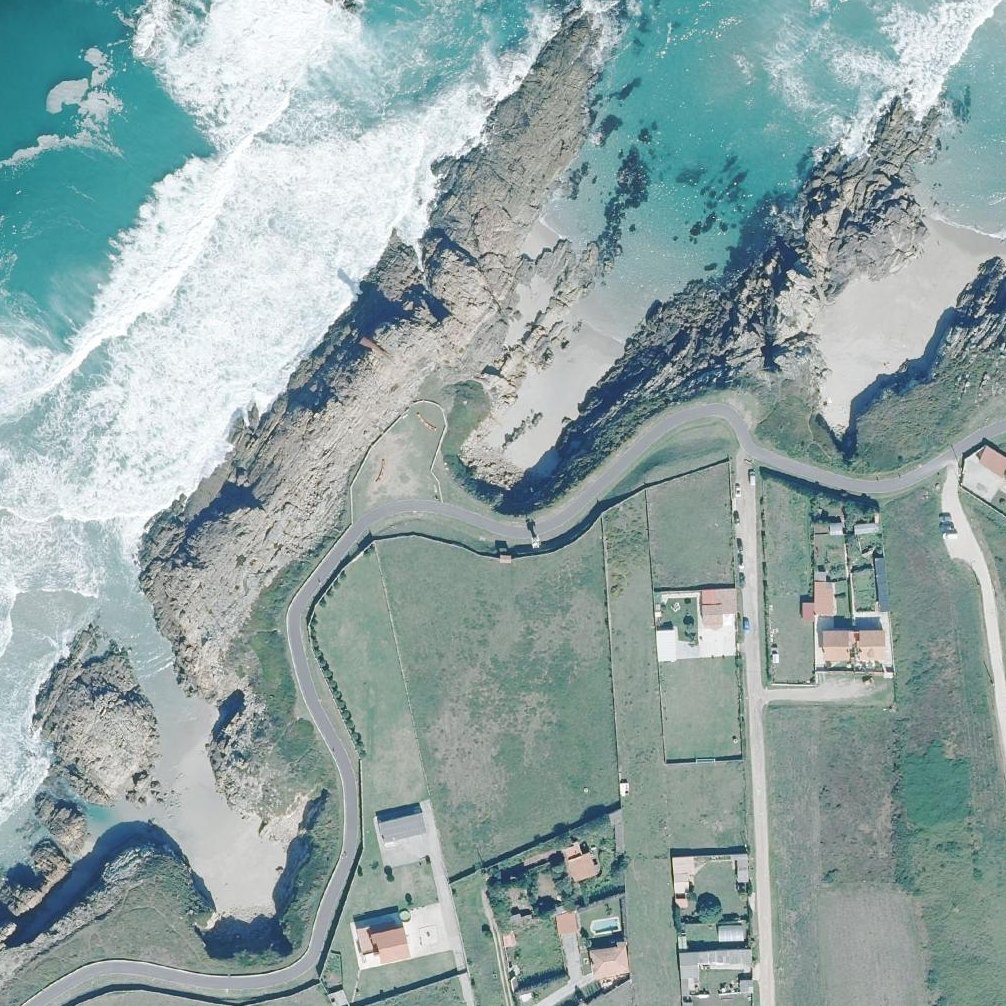 Aerial map of Praia dos Cacheiros