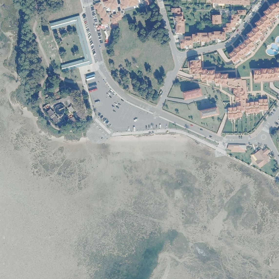 Aerial map of Praia Dos Fornos