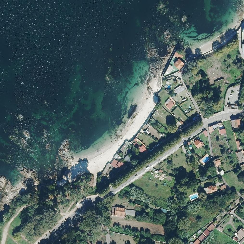 Aerial map of Praia dos Olmos