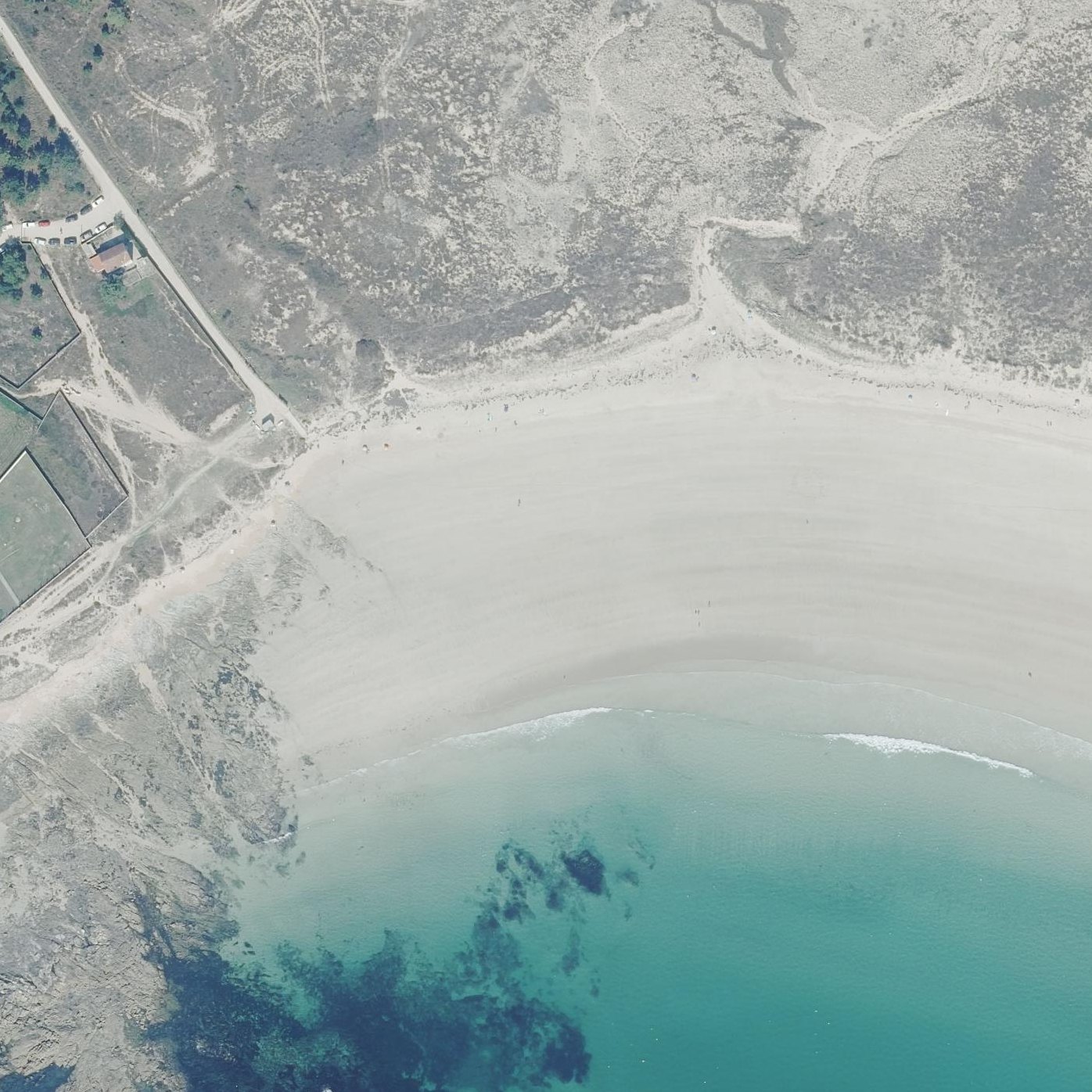 Aerial map of Praia Ladeira