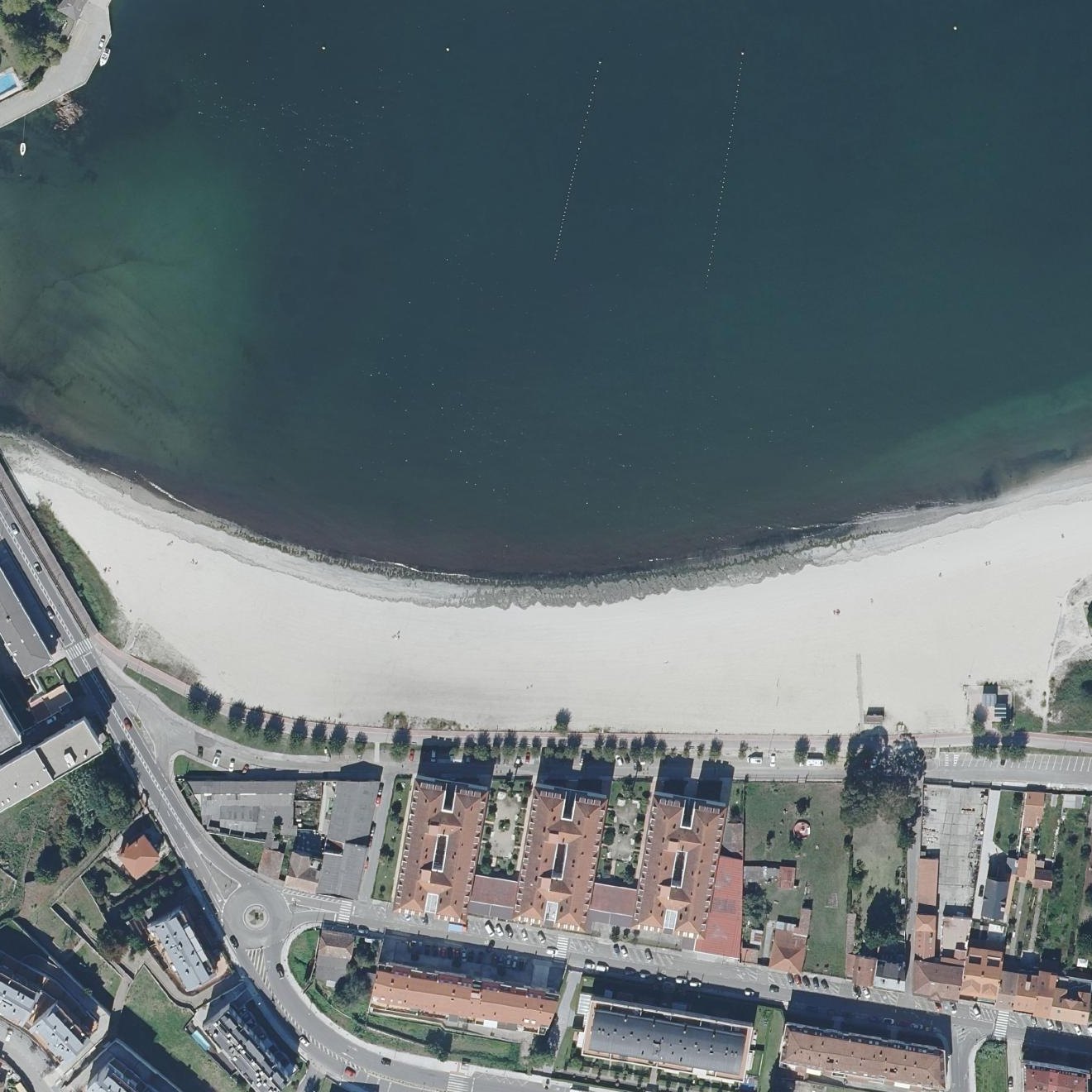 Aerial map of Praia Ladeira