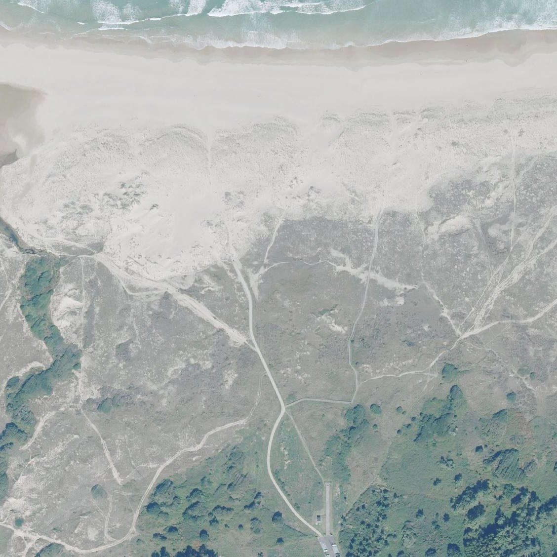 Aerial map of Praia Lago-A Frouxeira