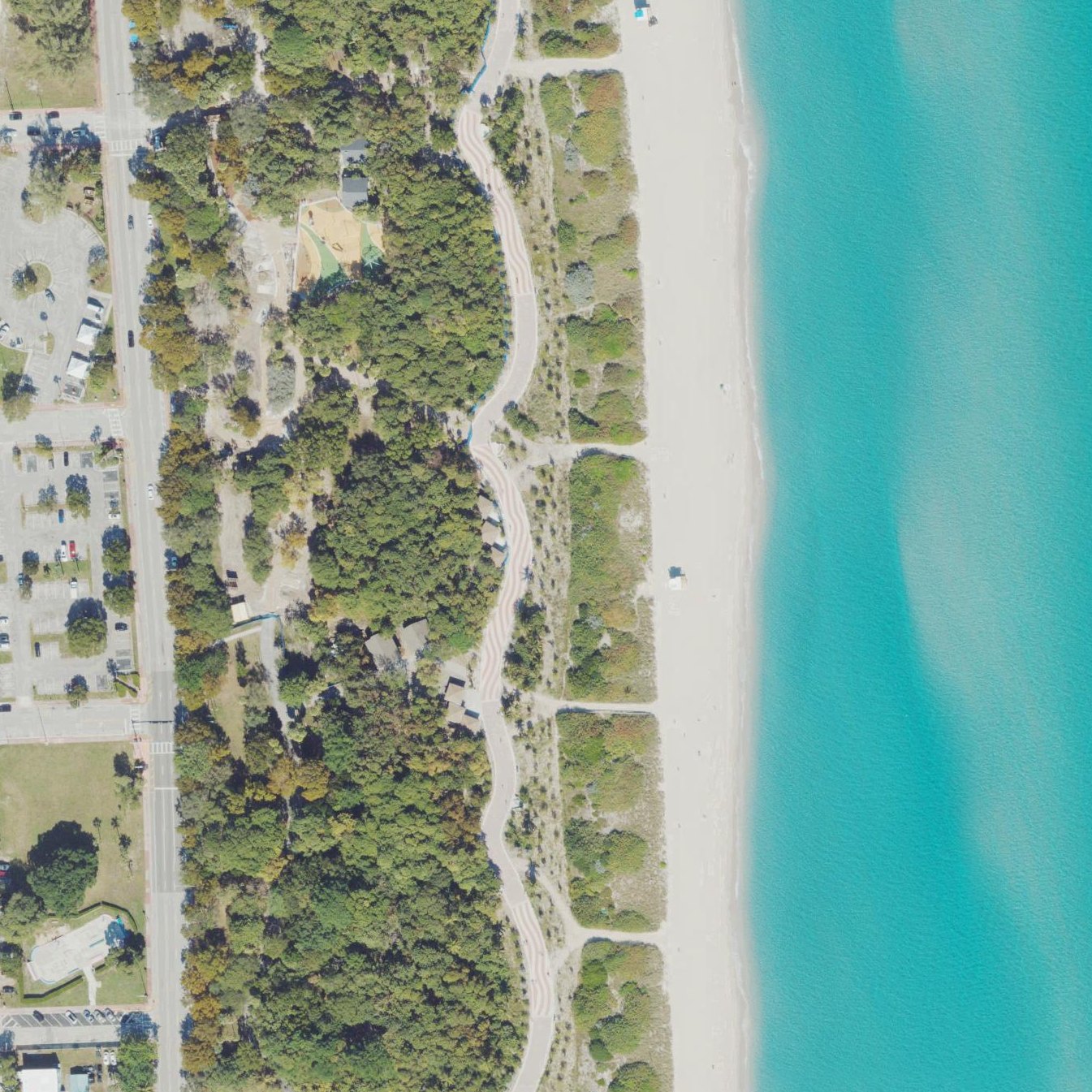 Aerial map of Praia miami beach