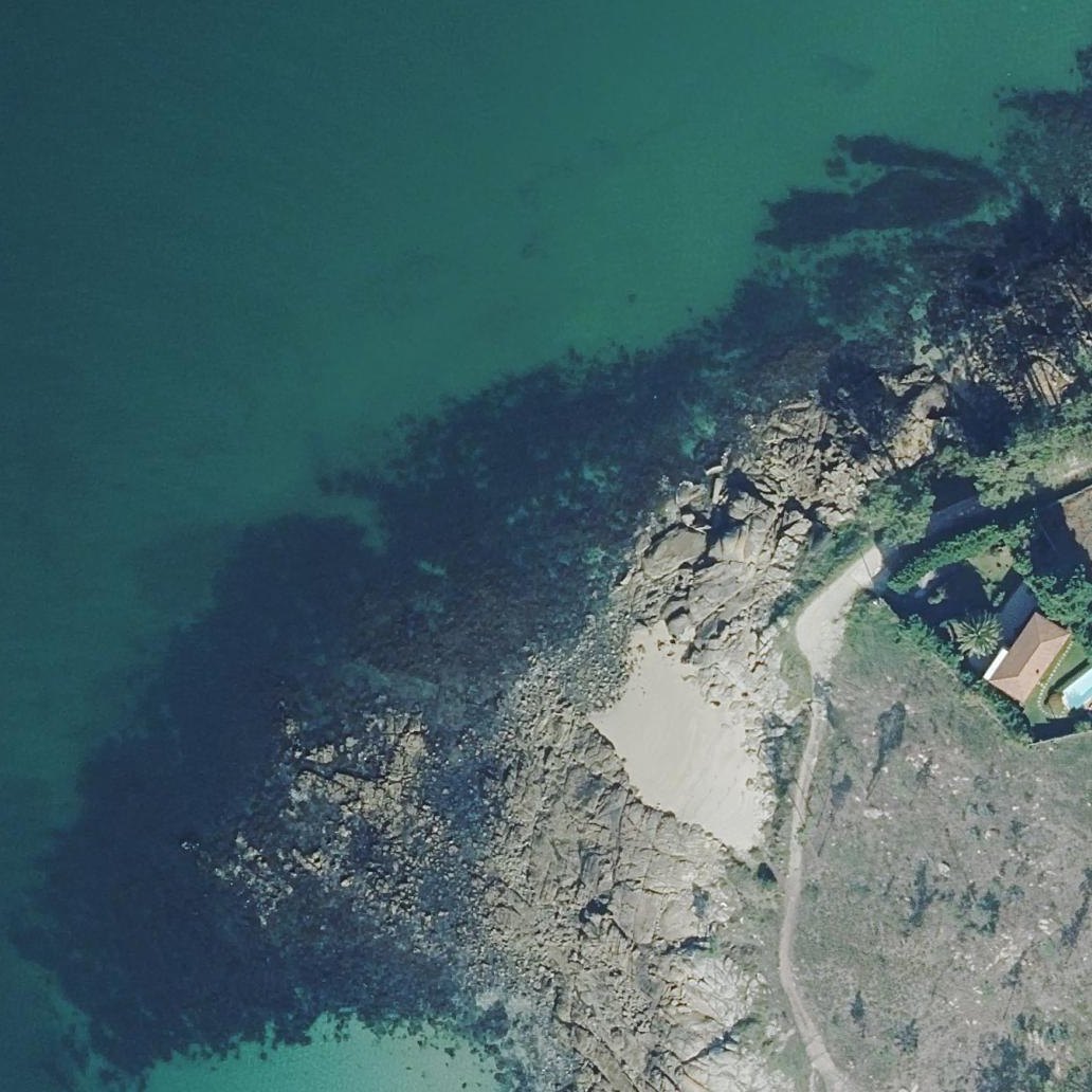 Aerial map of Praia Noia Pequena