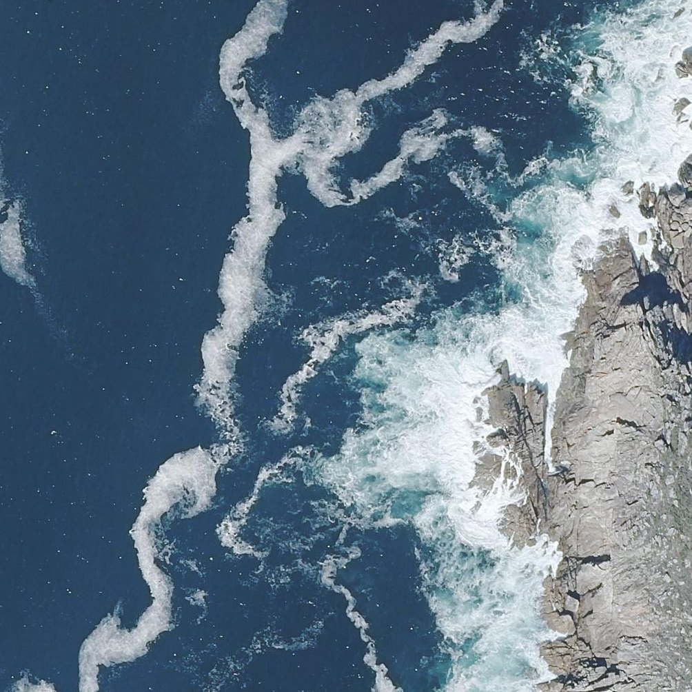 Aerial map of Praia Portocelo