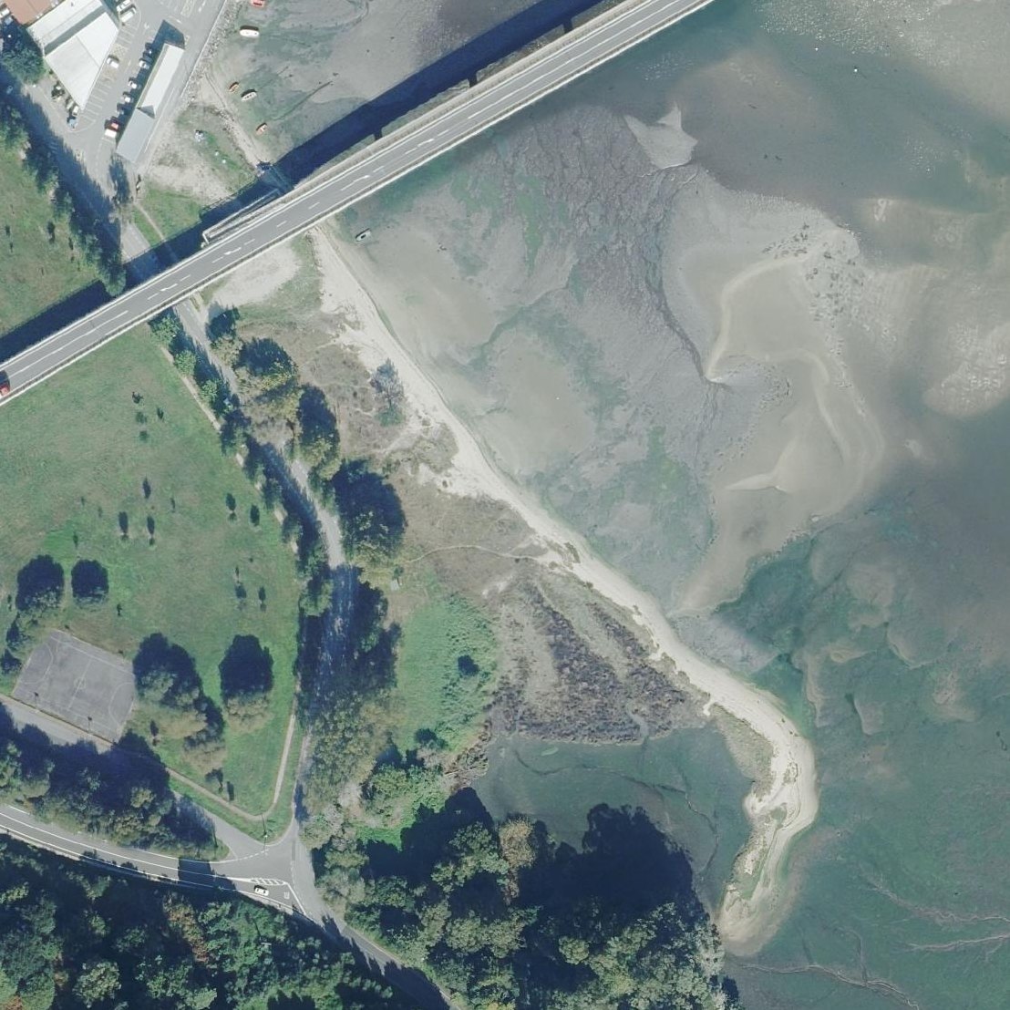 Aerial map of Praia Rebordiño