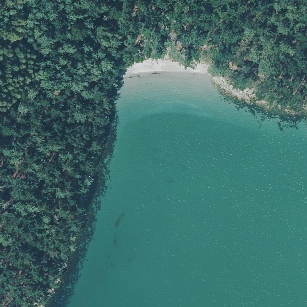 Aerial map of Praia Rego dos Coiros