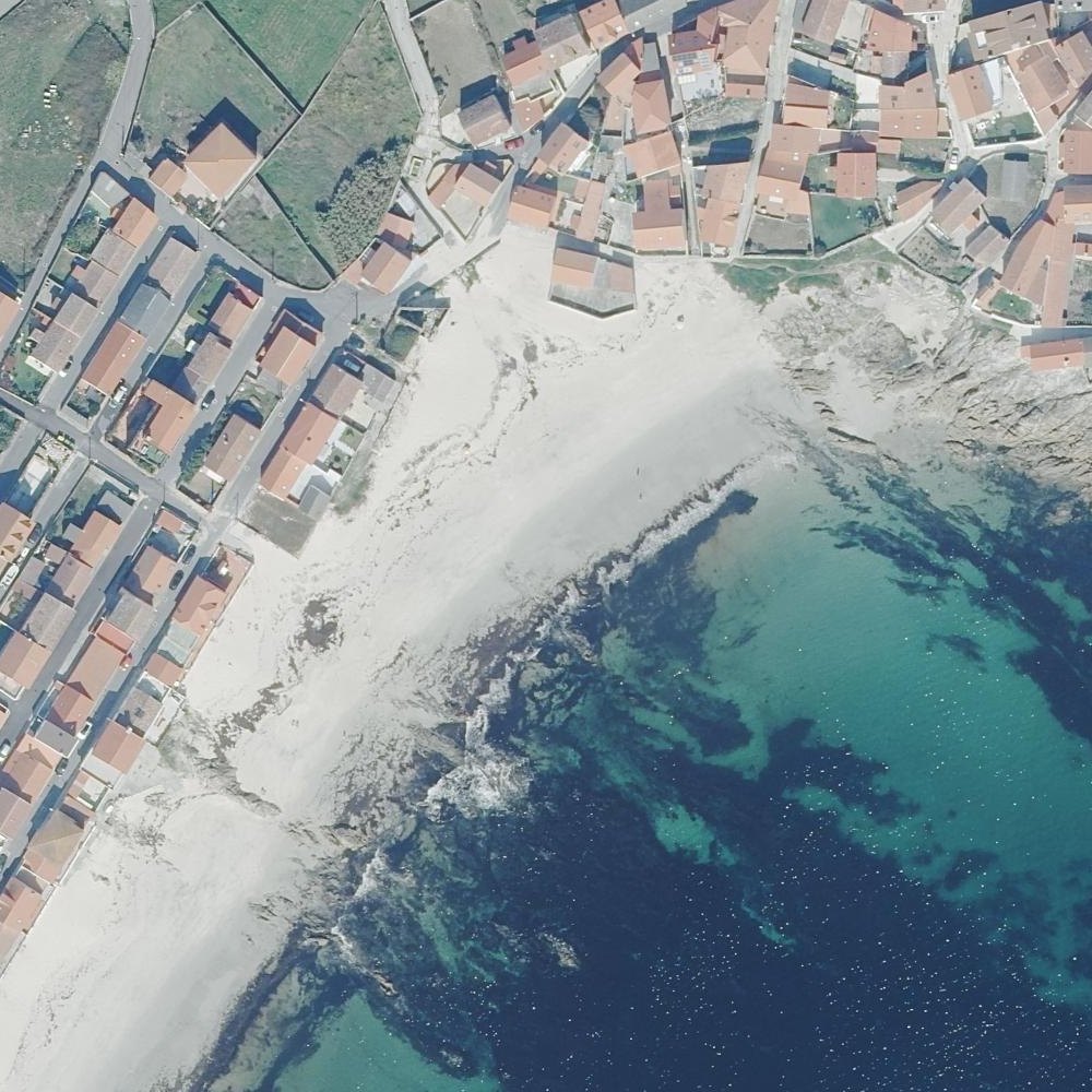 Aerial map of Praia Ribeira do Prado