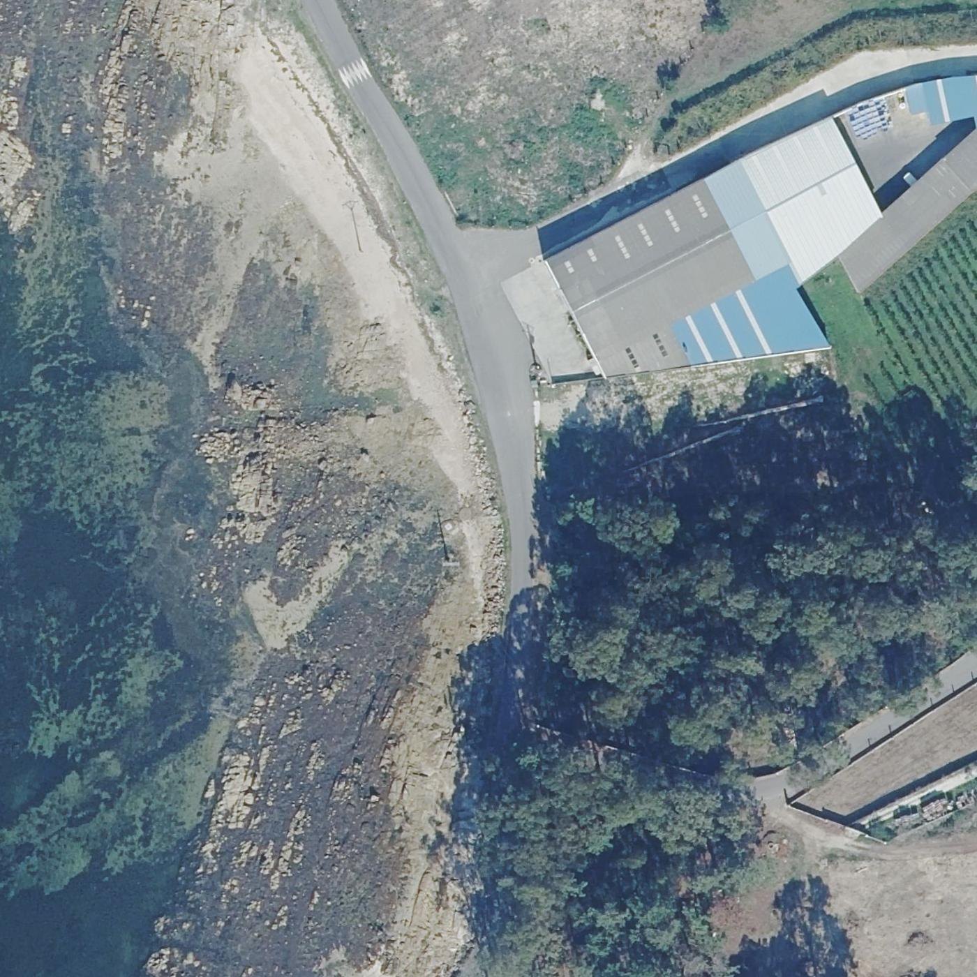 Aerial map of Praia Suarosas