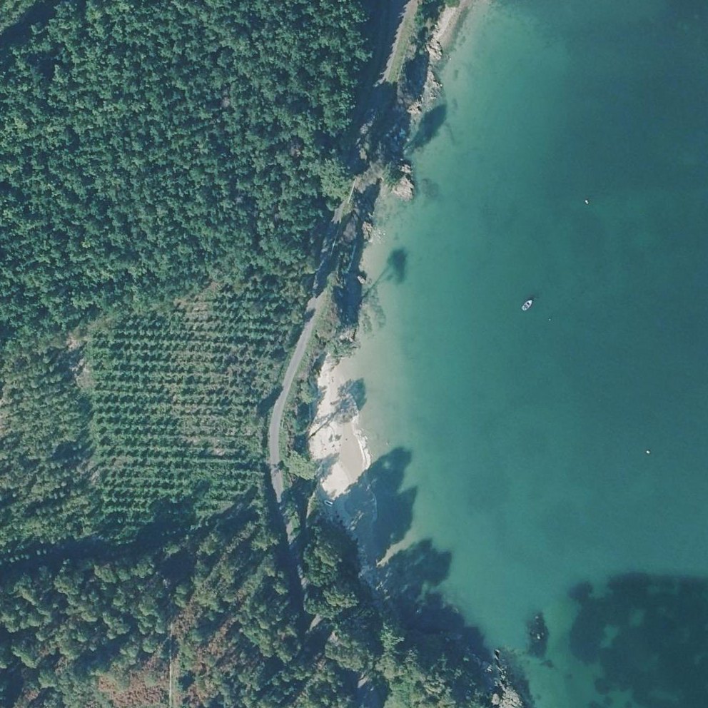 Aerial map of Praia Vilaverde