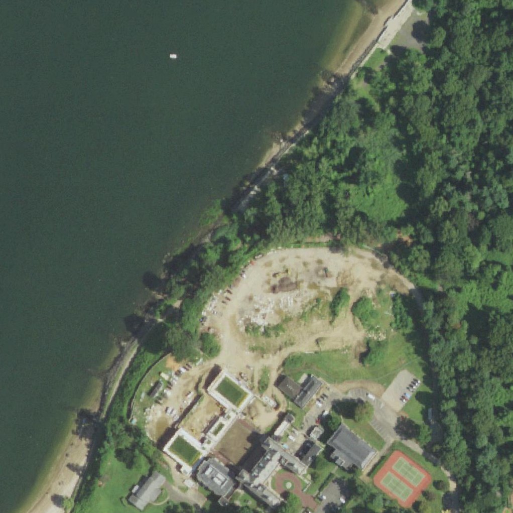 Aerial map of Pratts Beach