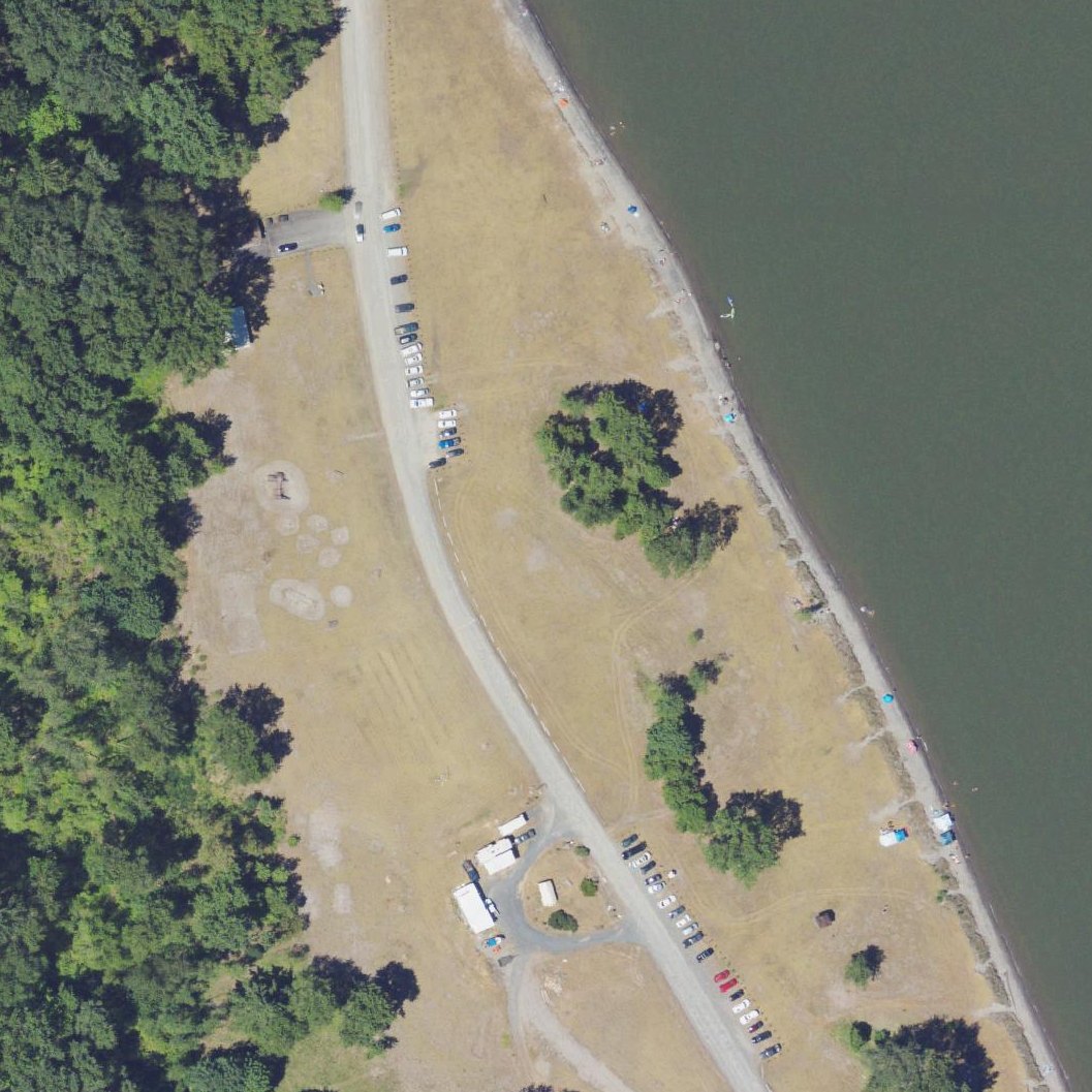 Aerial map of Prescott Beach Park
