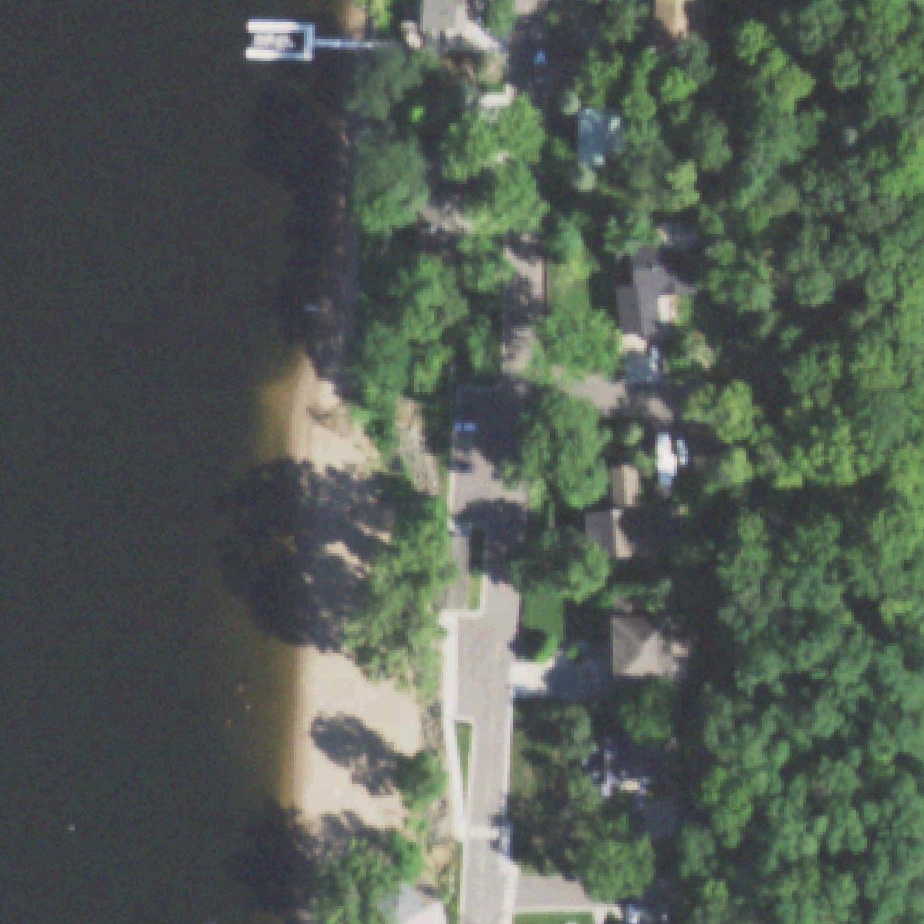 Aerial map of Prescott Beach