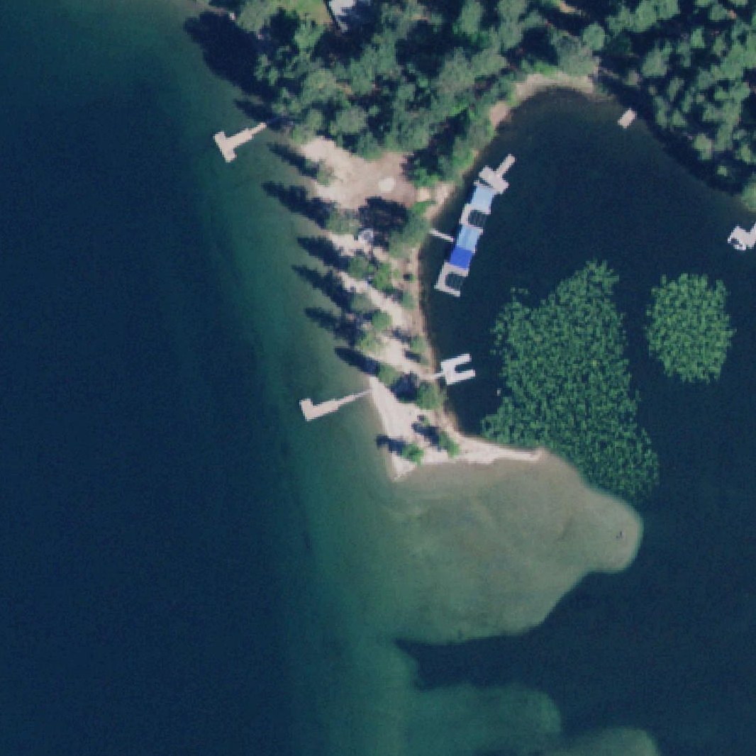Aerial map of Preston Beach