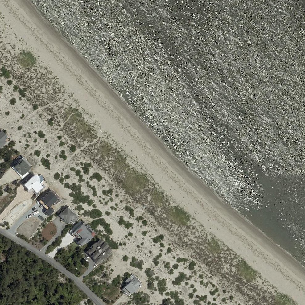 Aerial map of Primehook Beach