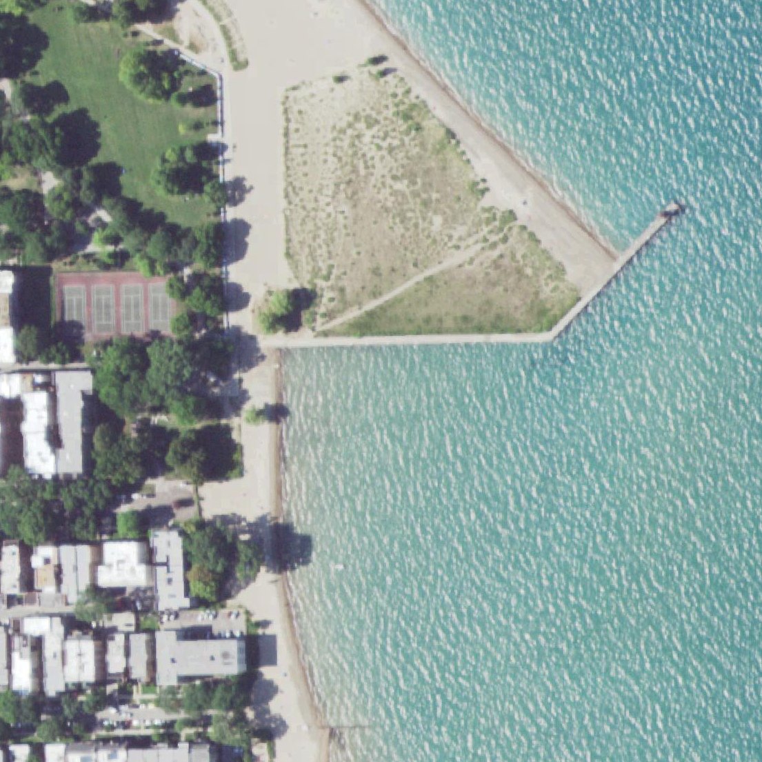 Aerial map of Prinz Beach