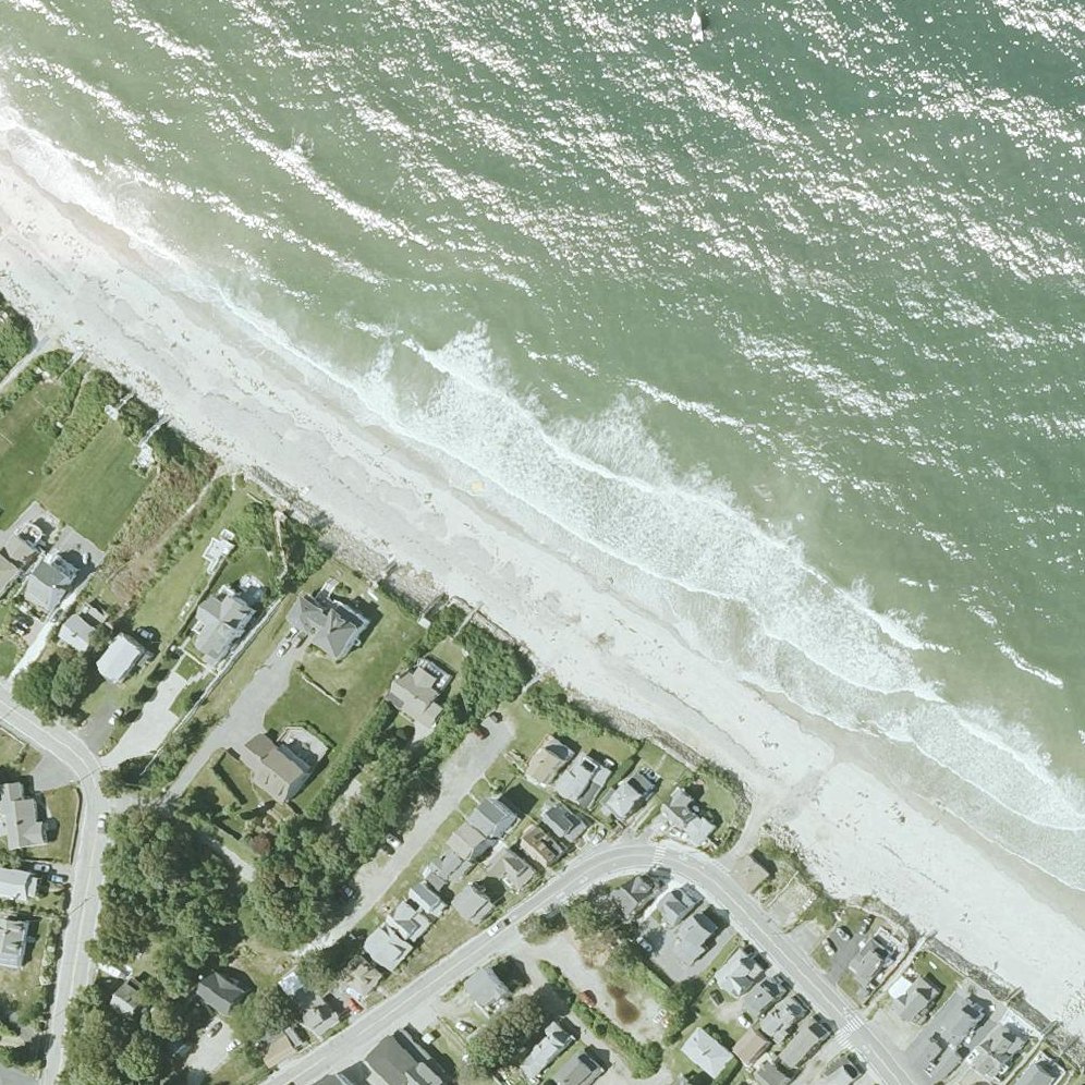 Aerial map of Priscilla Beach