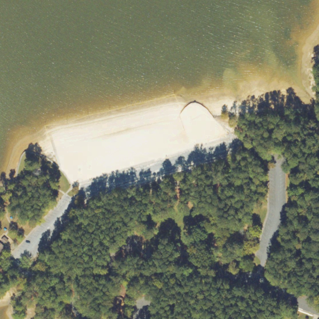 Aerial map of Proctor Beach