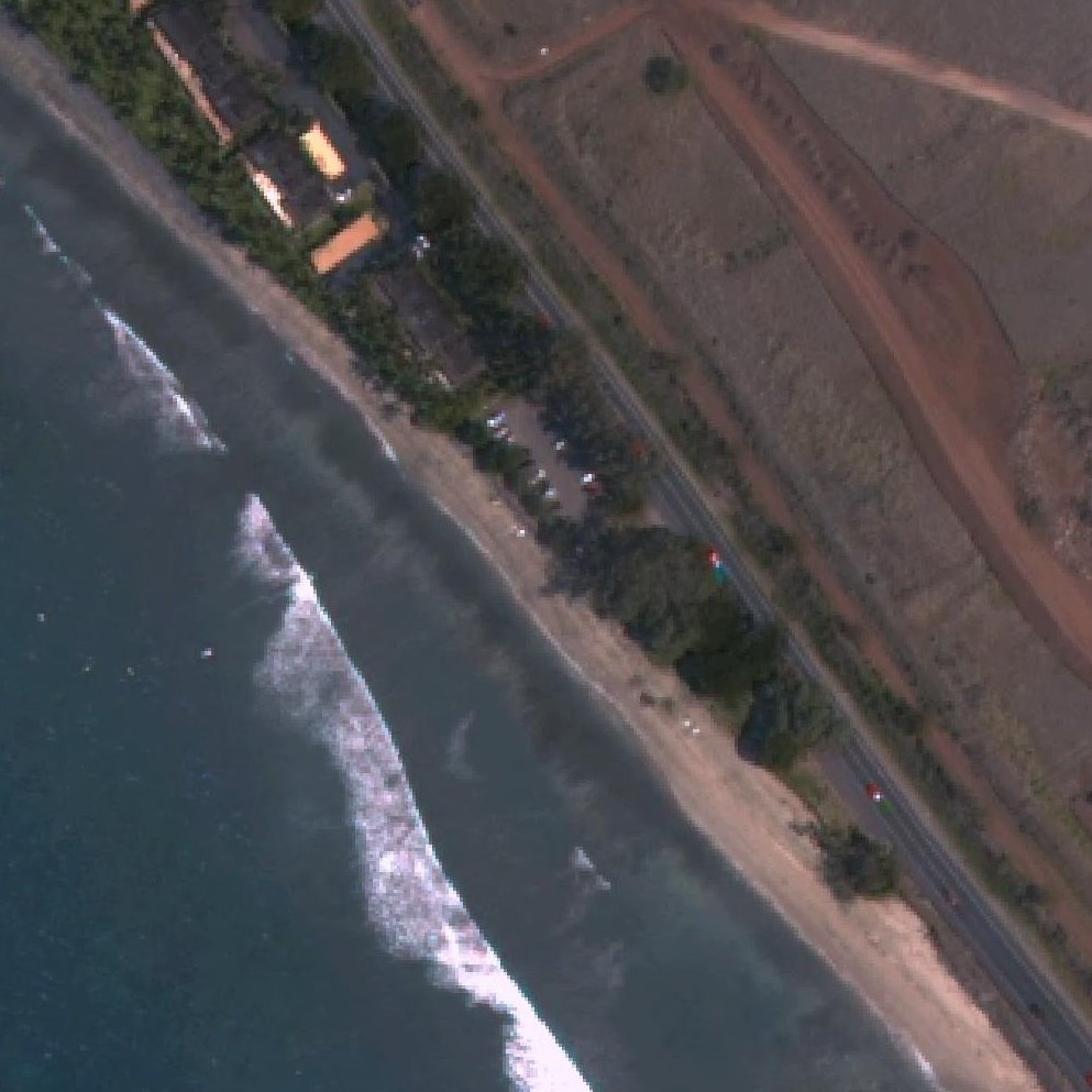 Aerial map of Puamana Beach Park