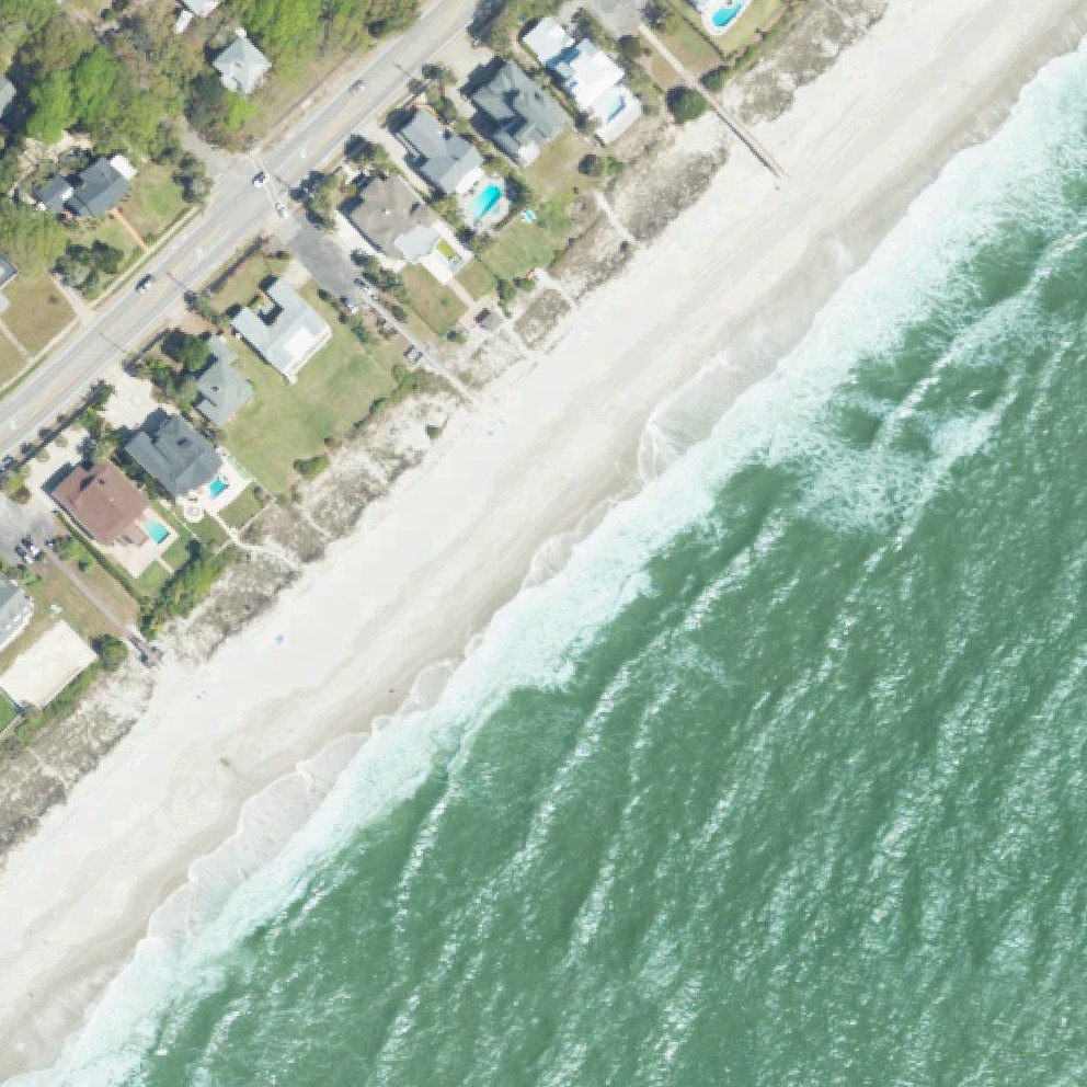 Aerial map of Public Access Beach Area