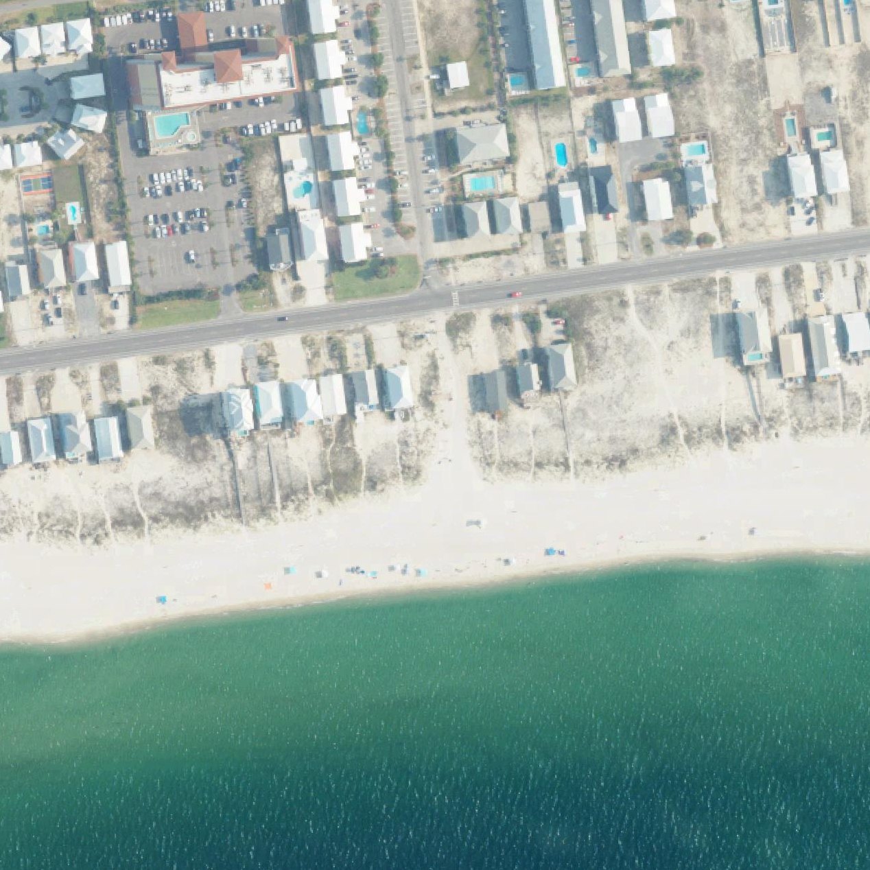 Aerial map of Public Beach 13th Street Access