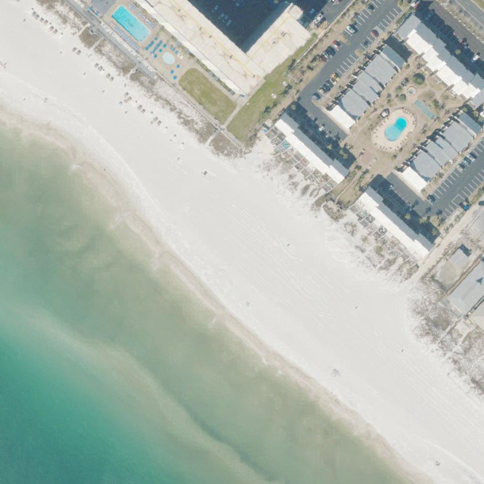 Aerial map of Public Beach Access #11 PCB, FL