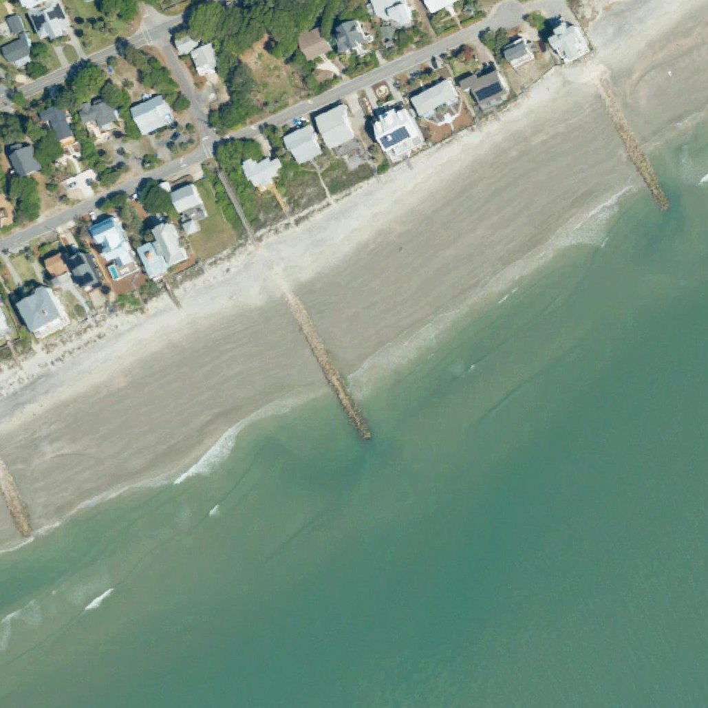 Aerial map of Public Beach Access - 12th St E