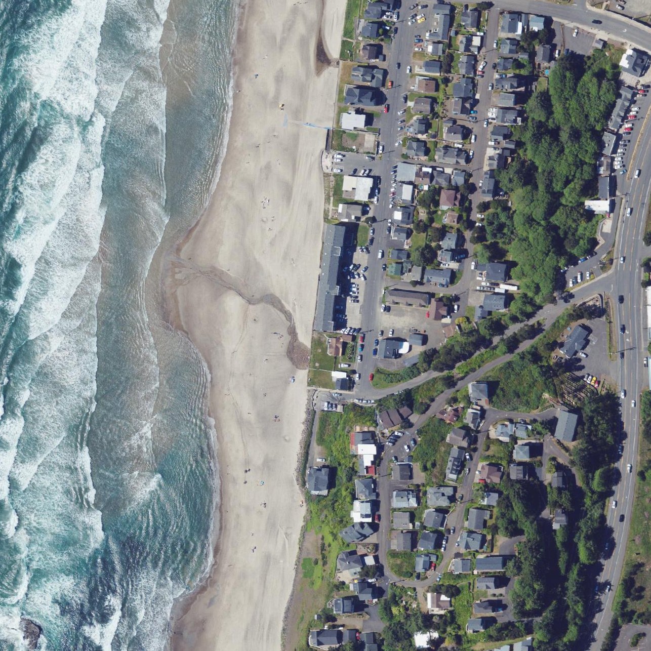 Aerial map of Public Beach Access 35th Street