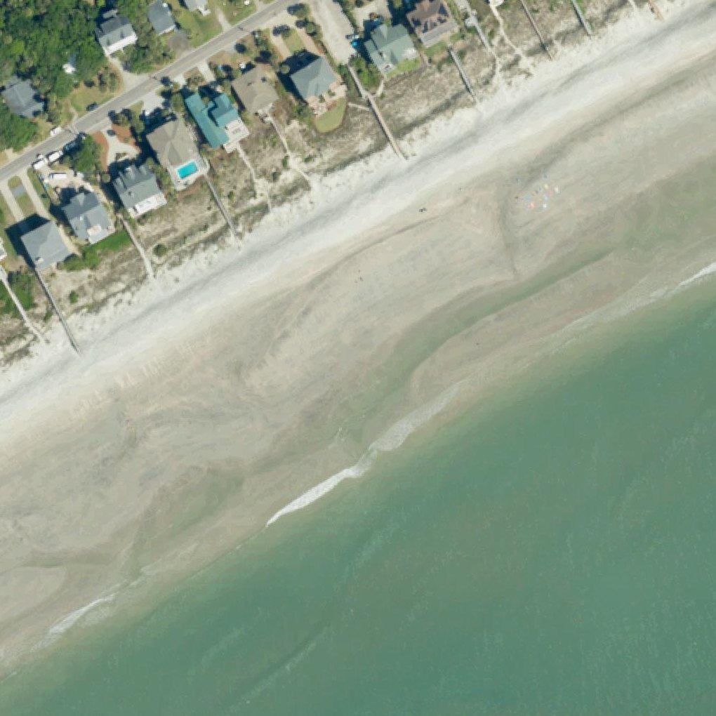 Aerial map of Public Beach Access - 6th St W