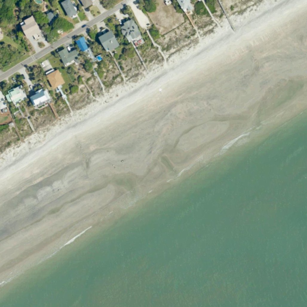 Aerial map of Public Beach Access - 7th St W